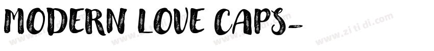 MODERN LOVE CAPS字体转换